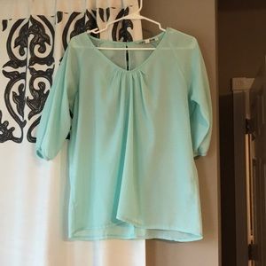 Light blue blouse